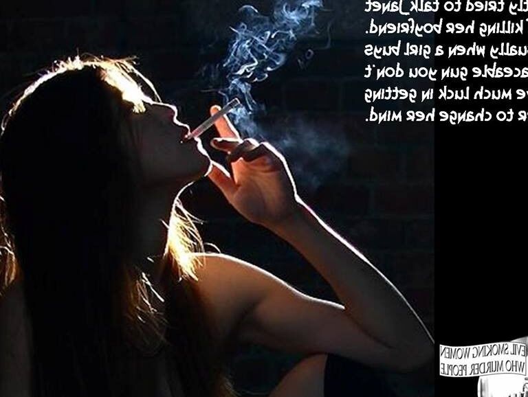 SPOOKY, CREEPY SMOKING GIRLS CAPTIONED 4 of 33 pics