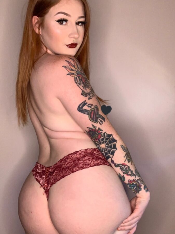 Otngagged uncensored redhead big booty
