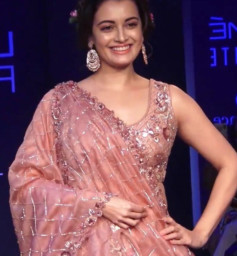 Dia Mirza- Gorgeous Indian Diva in Pink Lehenga at Lakme Fashion 1 of 27 pics