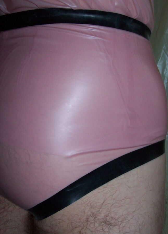 me in pink latex underwear 2 of 6 pics