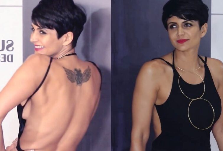 Mandira Bedi- Indian Babe Glamorous in Backless Revealing Outfit 12 of 12 pics