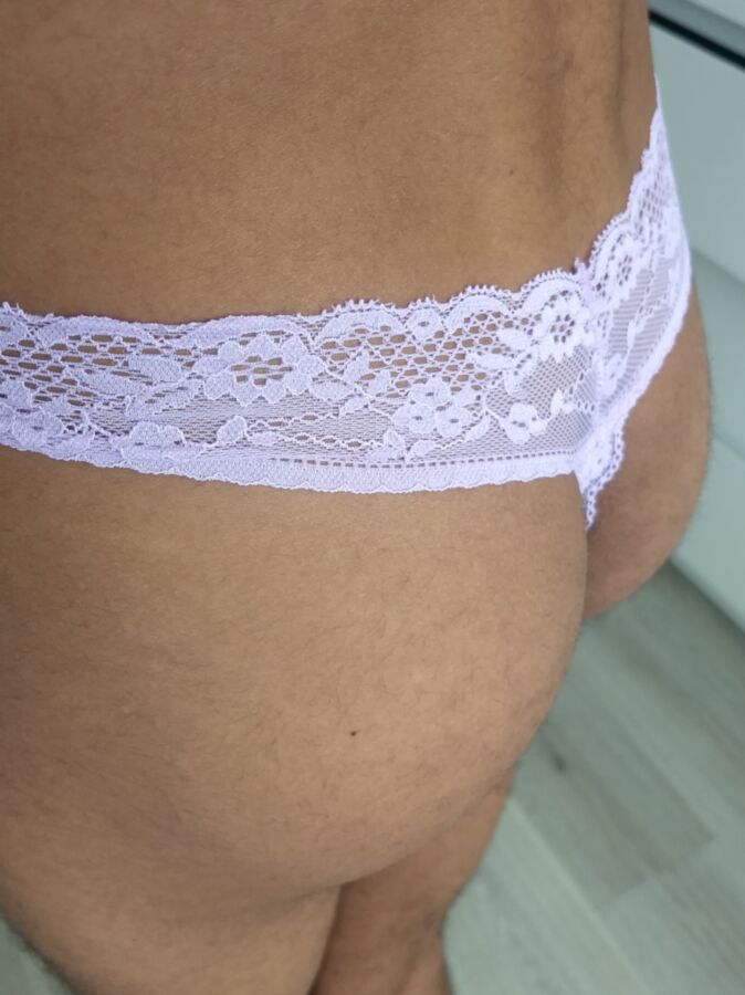 Lila lace thong 20 of 22 pics