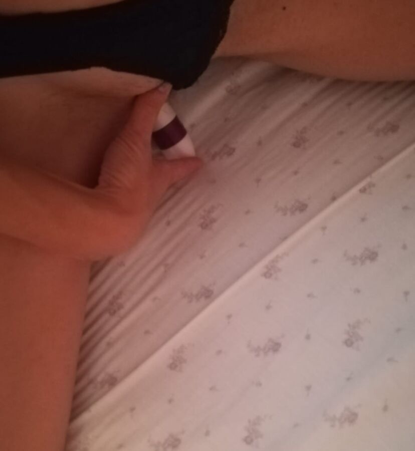 My wife selfshoting and masturbating again while Im away. 6 of 13 pics