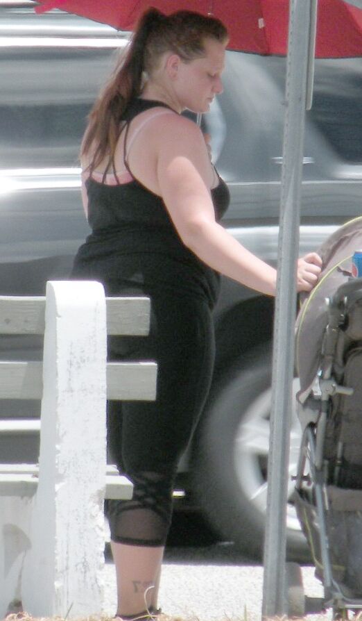 SUPER Big Belly redhead in TIGHT black outfit Pregnant bbw THICK 10 of 22 pics