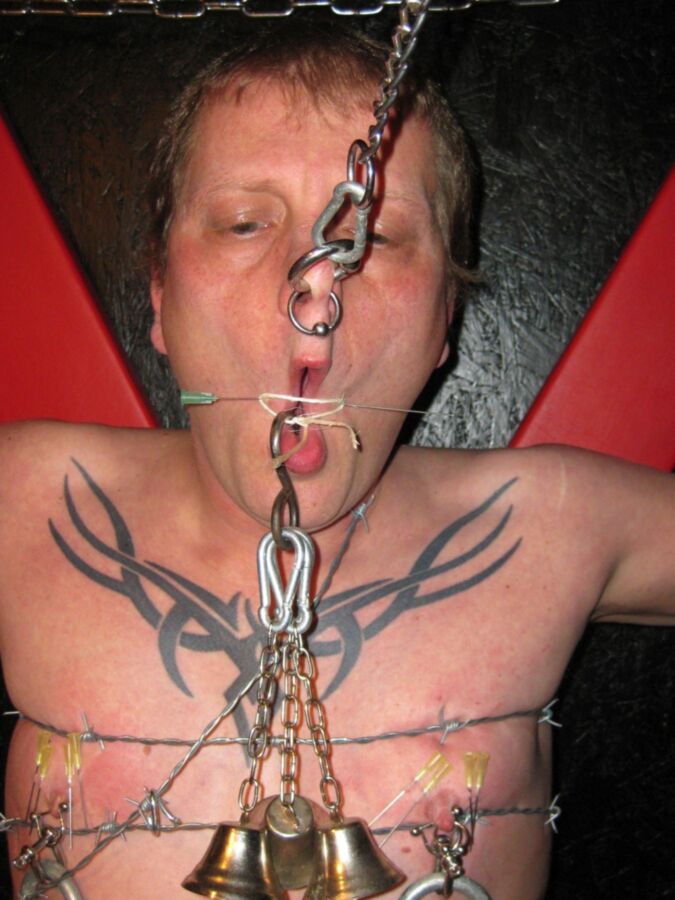 punishment - cbt - needle - brabet wire - pain 21 of 31 pics