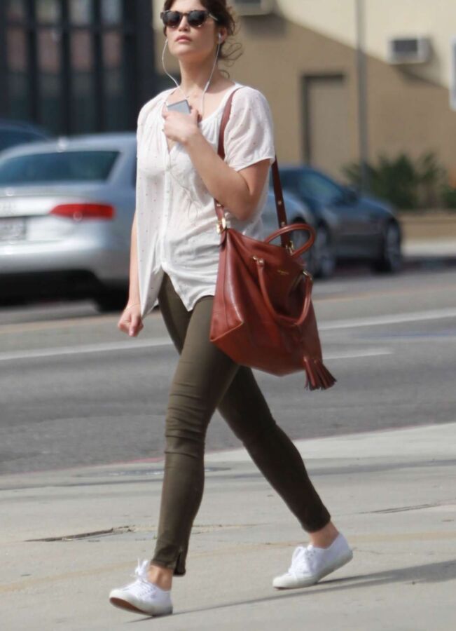 Gemma Arterton in Leather Pants out in Hollywood 6 of 9 pics