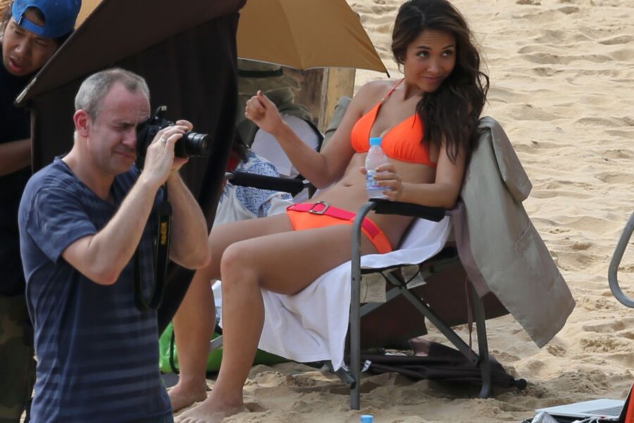 Myleene Klass - Bikini Photoshoot Candids in Thailand 9 of 15 pics
