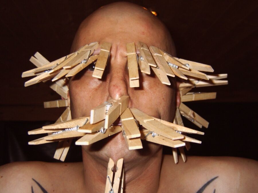 needles - nails - clothespins - punishment of male object 2 of 32 pics