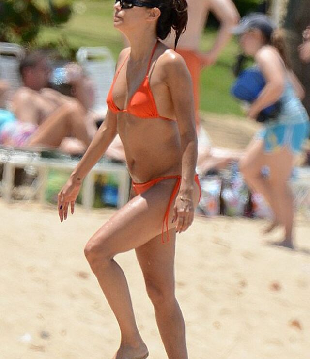 Eva Longoria in Bikini at a Beach in Puerto Rico 3 of 9 pics