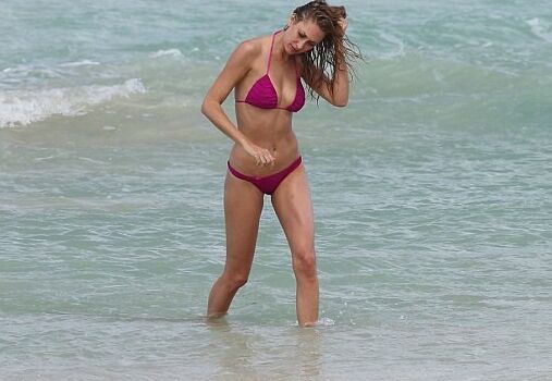 Lauren Stoner in tiny Pink Bikini at Miami Beach 3 of 12 pics