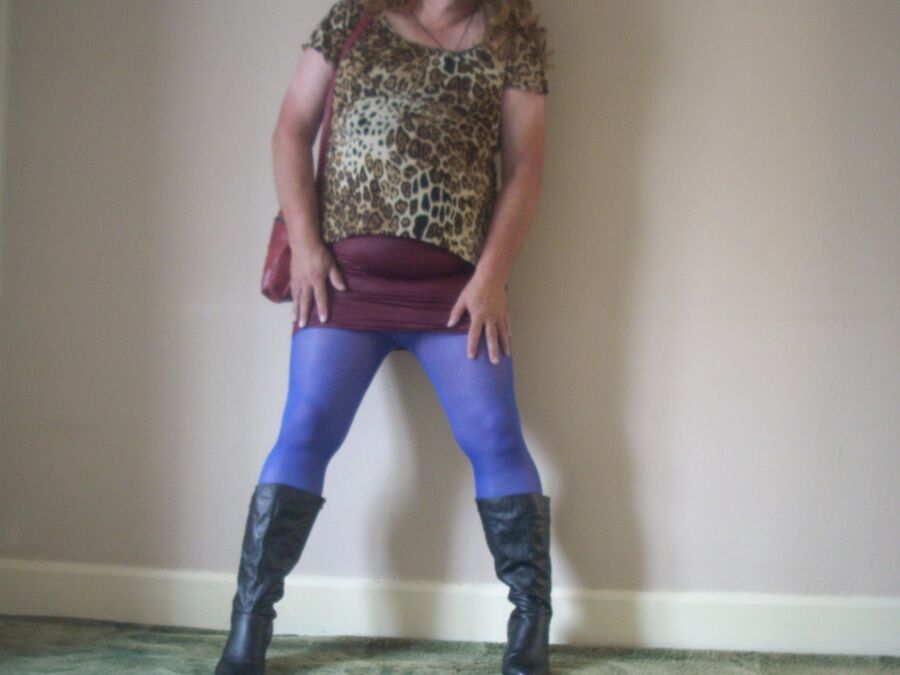me in blue pantyhose 2 of 26 pics