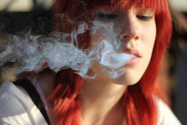 Women With Bangs Smoking Cigarettes 17 of 65 pics