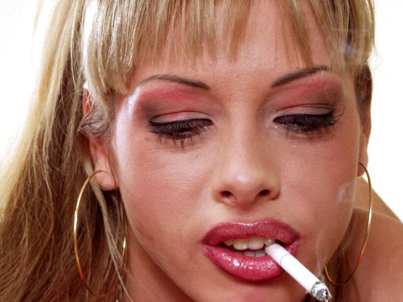 Women With Bangs Smoking Cigarettes 2 of 65 pics