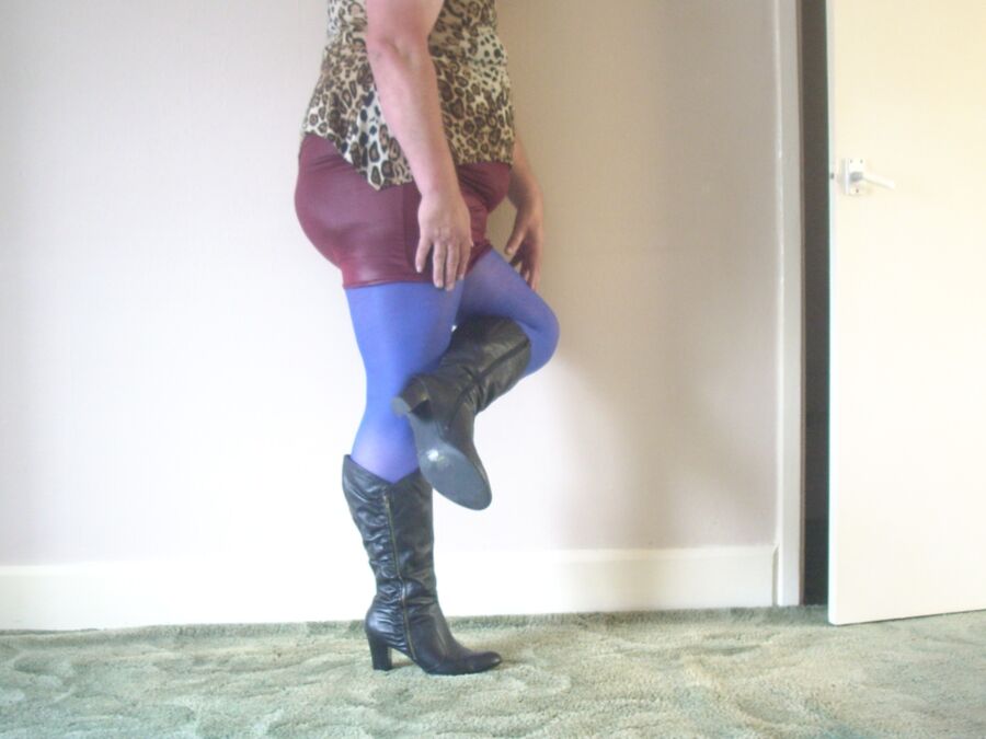 me in blue pantyhose 6 of 26 pics