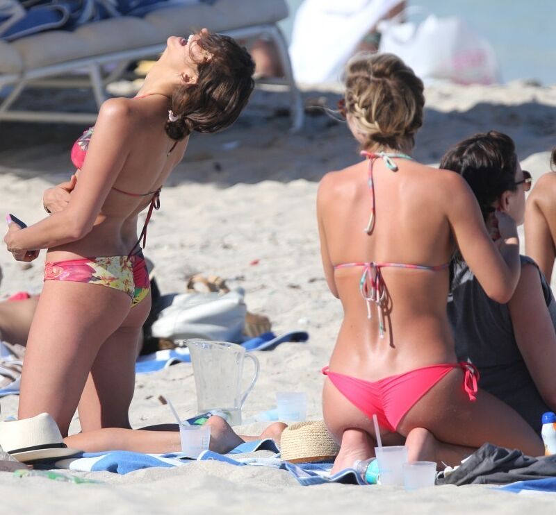 Julianne Hough and Nina Dobrev in Bikini on Miami Beach 14 of 48 pics
