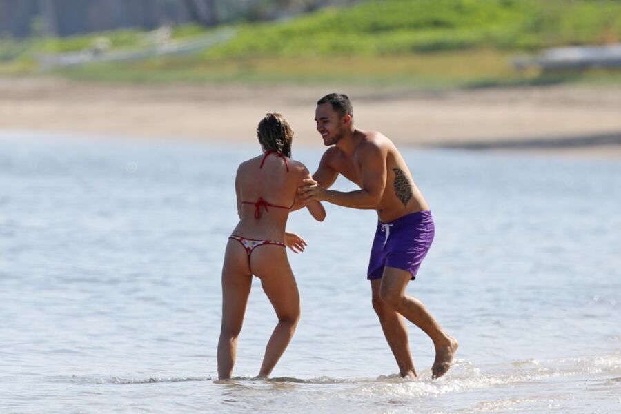 Alexa Vega Booty in a Thong Bikini at a Beach in Hawaii 2 of 6 pics