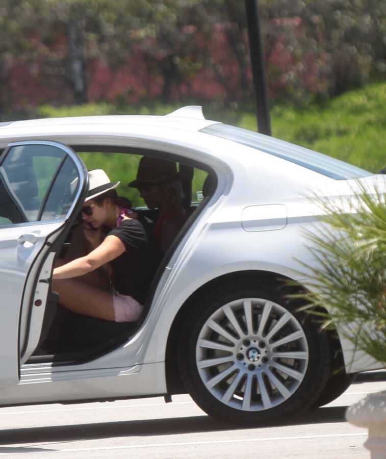 Julianne Hough and Nina Dobrev in Shorts in Miami in a Car 13 of 14 pics