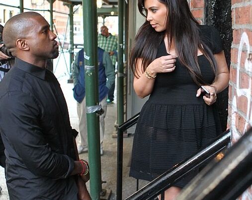 Kim Kardashian in A See-Thru Dress With Kanye West Out In NYC 8 of 8 pics
