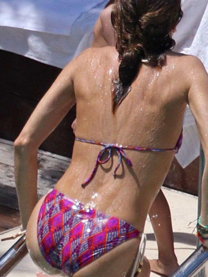 Melissa Theuriau - Bikini Candids in Miami 3 of 9 pics