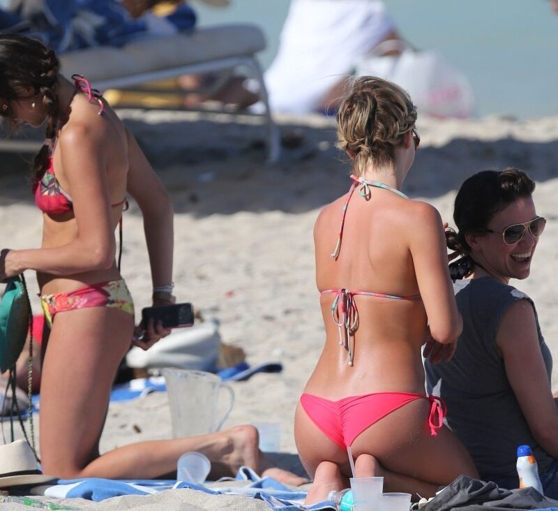 Julianne Hough and Nina Dobrev in Bikini on Miami Beach 20 of 48 pics