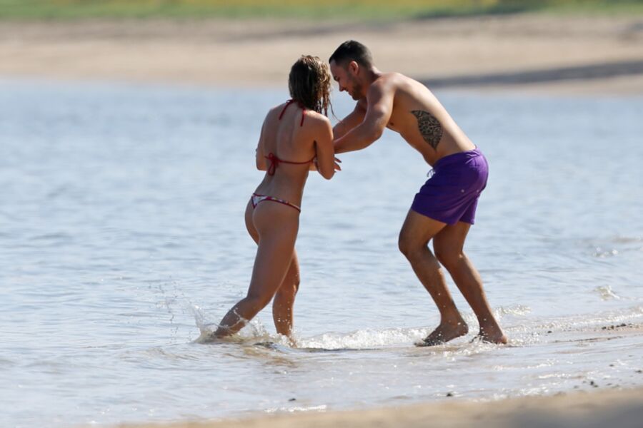 Alexa Vega Booty in a Thong Bikini at a Beach in Hawaii 3 of 6 pics