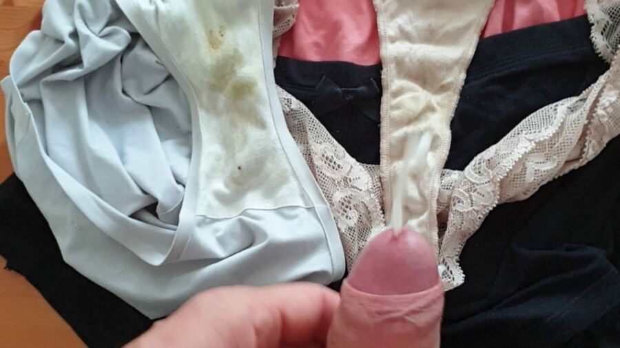 Playing with my sweet daugh panties 15 of 26 pics