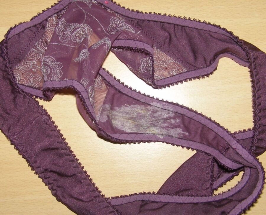 A lot of panties with secretions 3 of 50 pics