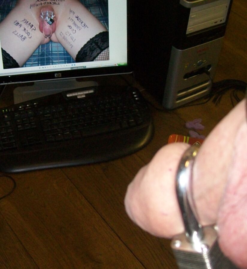 More of my humiliation from recent years, cbt, chastity 2 of 11 pics