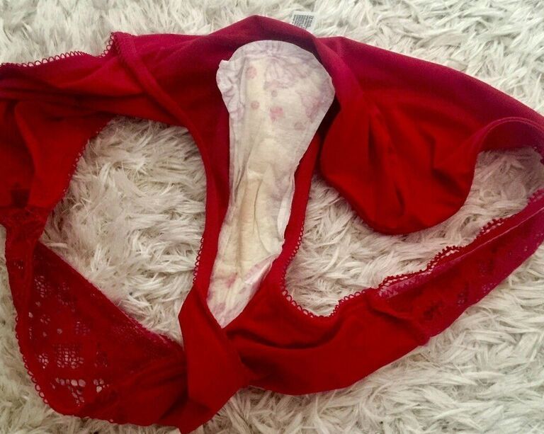 A lot of panties with secretions 17 of 50 pics