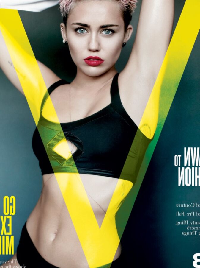 Miley Cyrus Topless and showing Butt Crack in V Magazine 10 of 17 pics