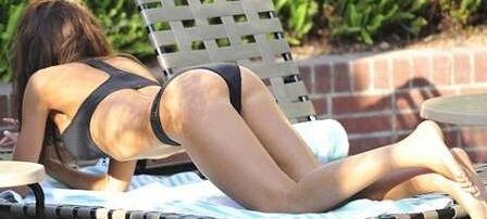 Farrah Abraham in Black Bikini at a Pool in LA 3 of 10 pics