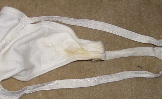 A lot of panties with secretions 5 of 50 pics