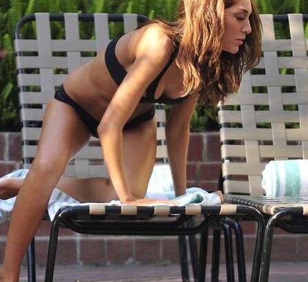 Farrah Abraham in Black Bikini at a Pool in LA 8 of 10 pics