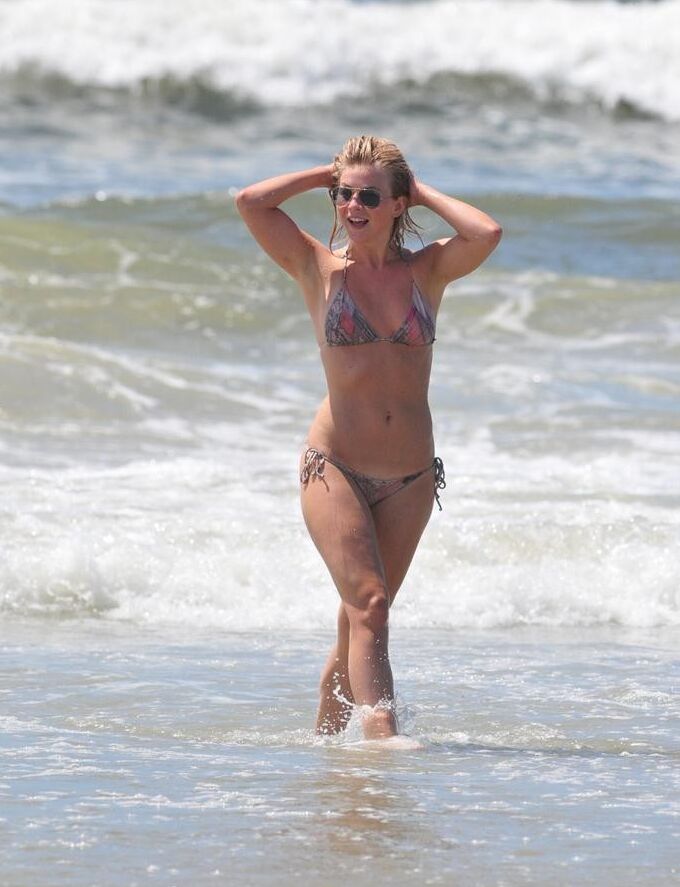 Julianne Hough in Bikini on Beach in Oak Island 7 of 8 pics