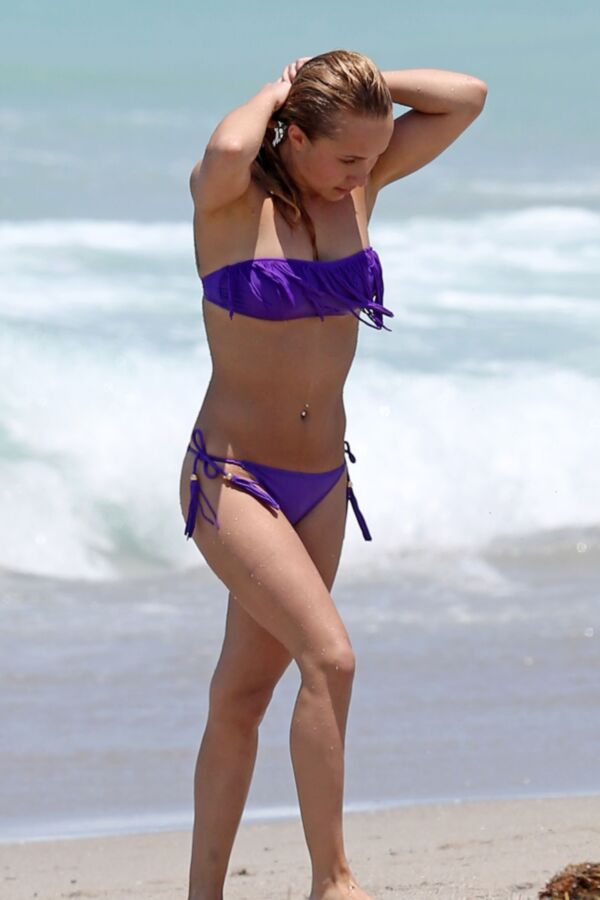 Hayden Panettiere in Bikini at a Beach in Miami 8 of 15 pics