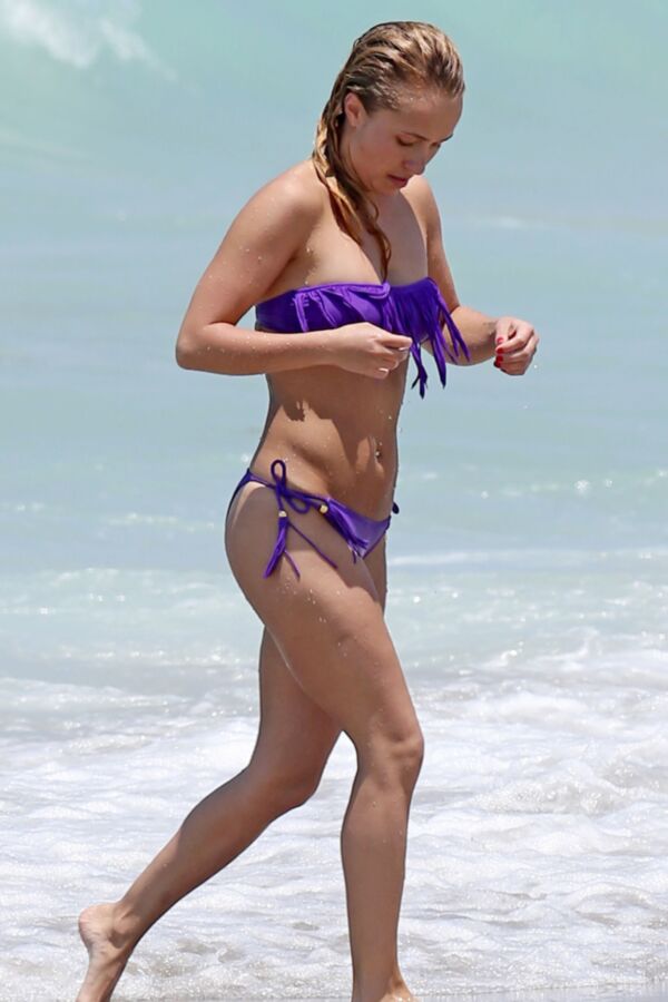 Hayden Panettiere in Bikini at a Beach in Miami 6 of 15 pics