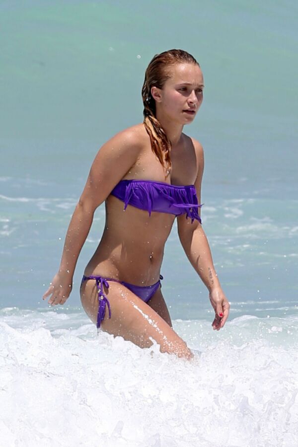 Hayden Panettiere in Bikini at a Beach in Miami 15 of 15 pics