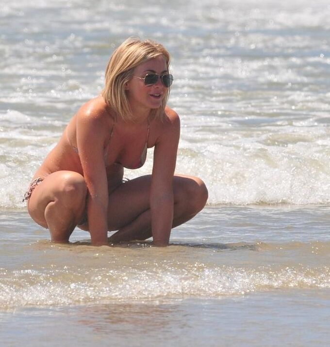 Julianne Hough in Bikini on Beach in Oak Island 4 of 8 pics