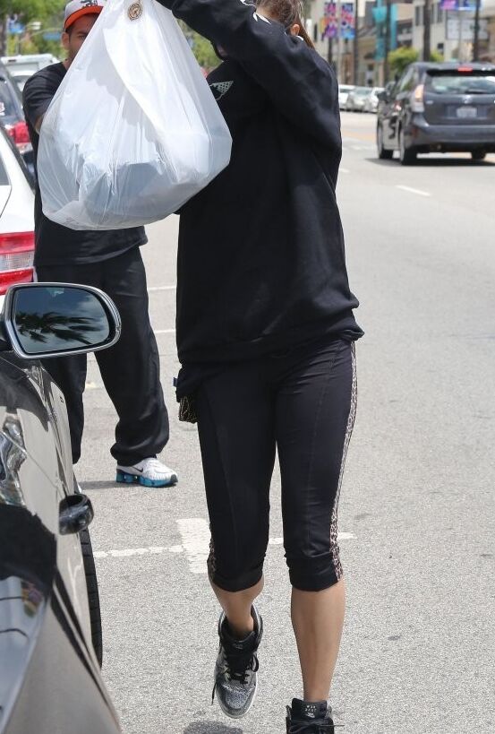 Vanessa Hudgens Booty in Tights, Out Shopping in West Hollywood 3 of 4 pics