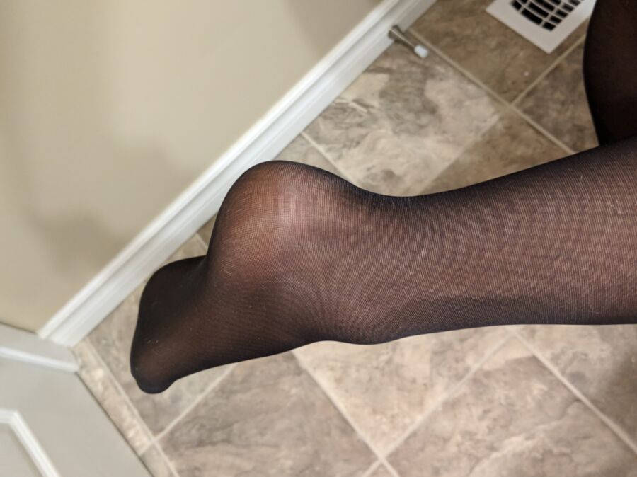 Pantyhose stockings high heel play 23 of 27 pics