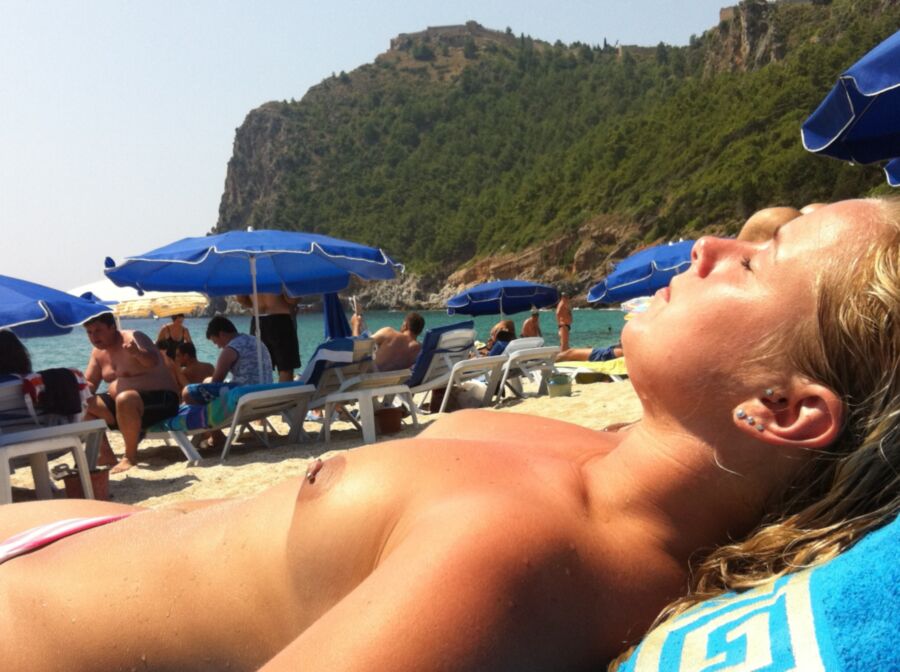 Swedish Blonde w. Pierced nipples Cocksucking n Rimjob Vacation 1 of 60 pics