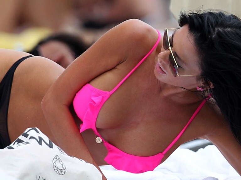 Karina Jelinek Bikini Candids in Miami 3 of 9 pics