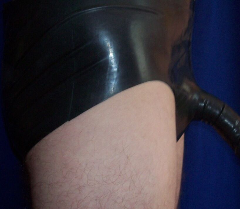 me in black rubber pants  9 of 17 pics