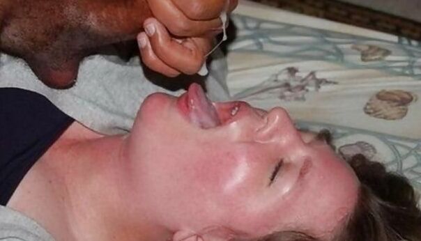 White wives mouths draining black seeds  11 of 75 pics