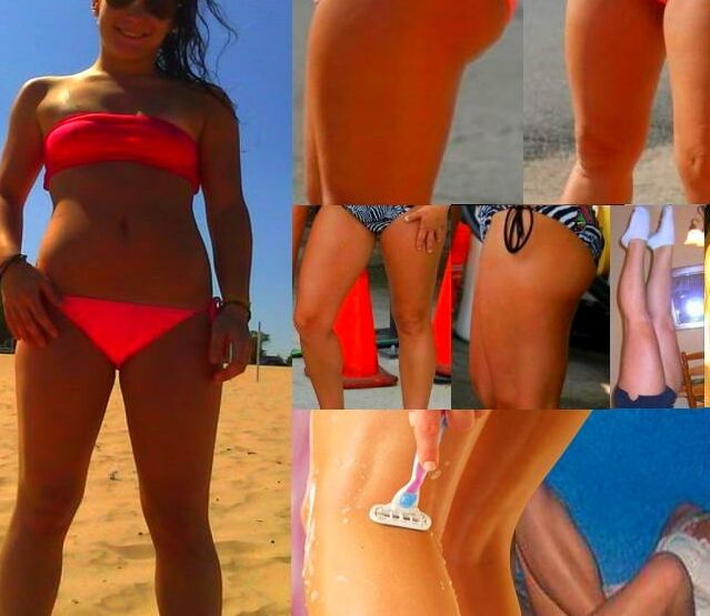 Collages Misc Pics Hot Sexy String Bikini Short Shorts Legs Feet 1 of 16 pics