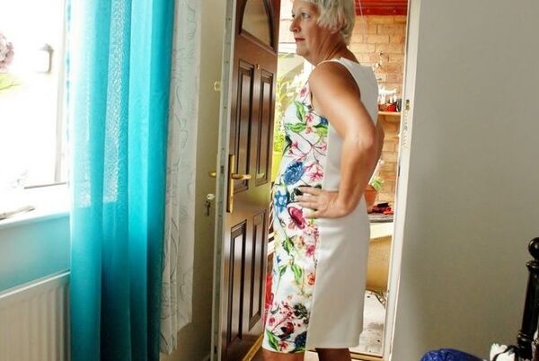 Marika - shorthaired blonde granny posing 17 of 30 pics