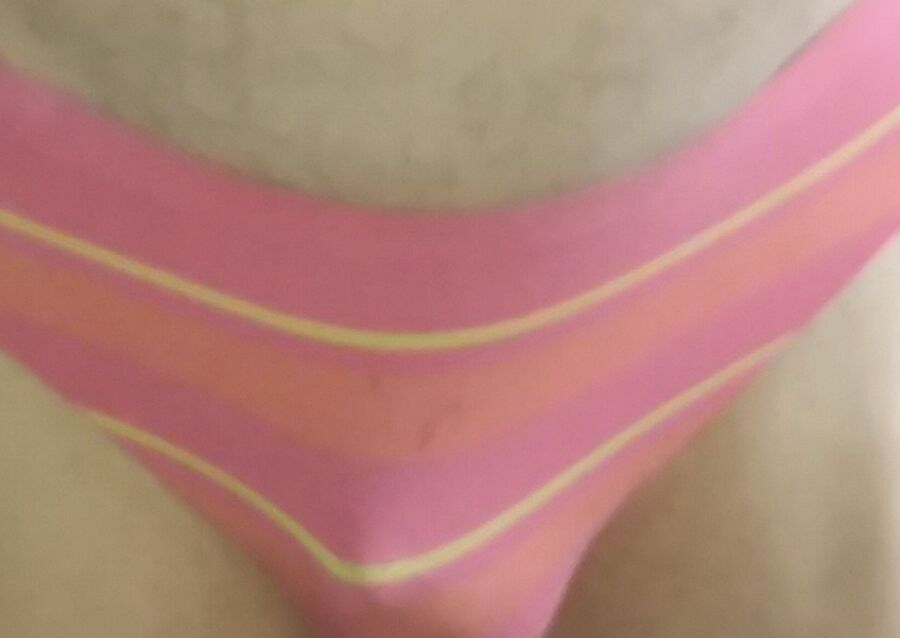 Colorful Little Panty Covered Cock 3 of 3 pics