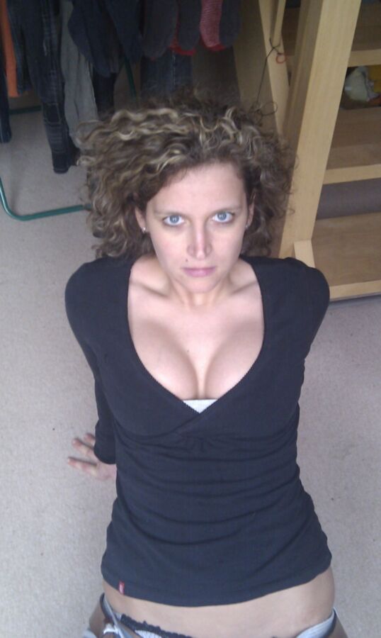 Cleavage.  Just a hint of what is there.. 6 of 24 pics