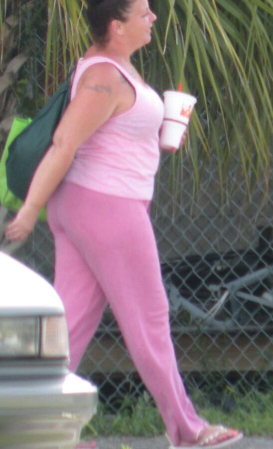 Chunky older hooker in pink track suit BBW Brunette 12 of 13 pics