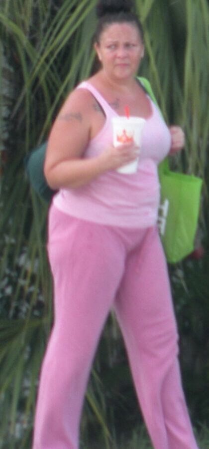 Chunky older hooker in pink track suit BBW Brunette 7 of 13 pics